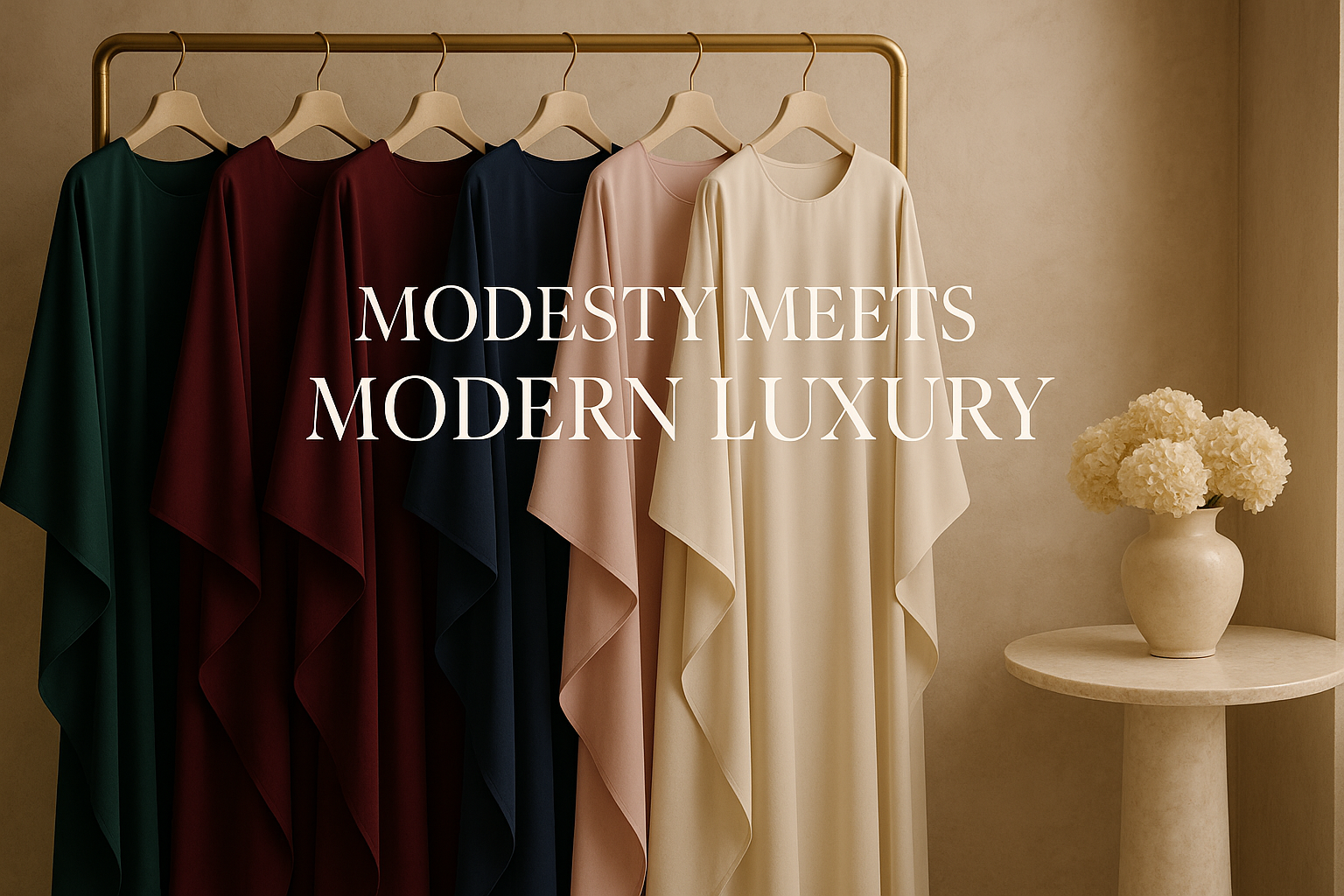 Alternative banner with colorful kaftans